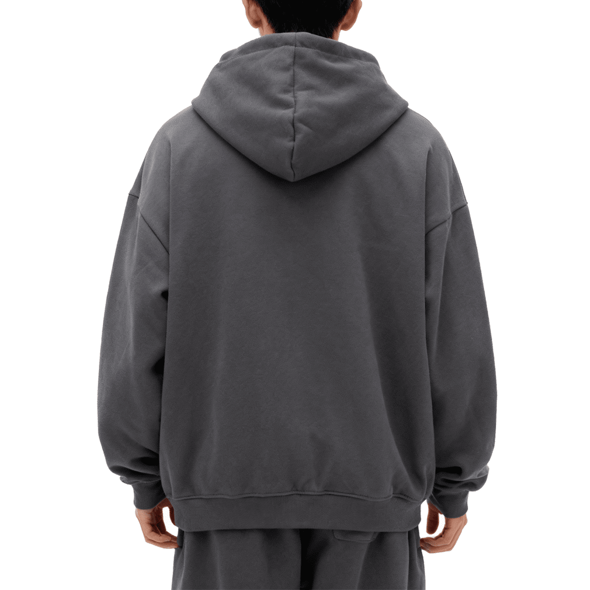 Unisex Cropped Oversized Zip-up Hoodie