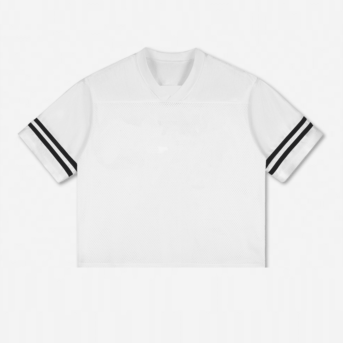 Unisex Vintage V-neck Cut-out Contrast Color T-shirt