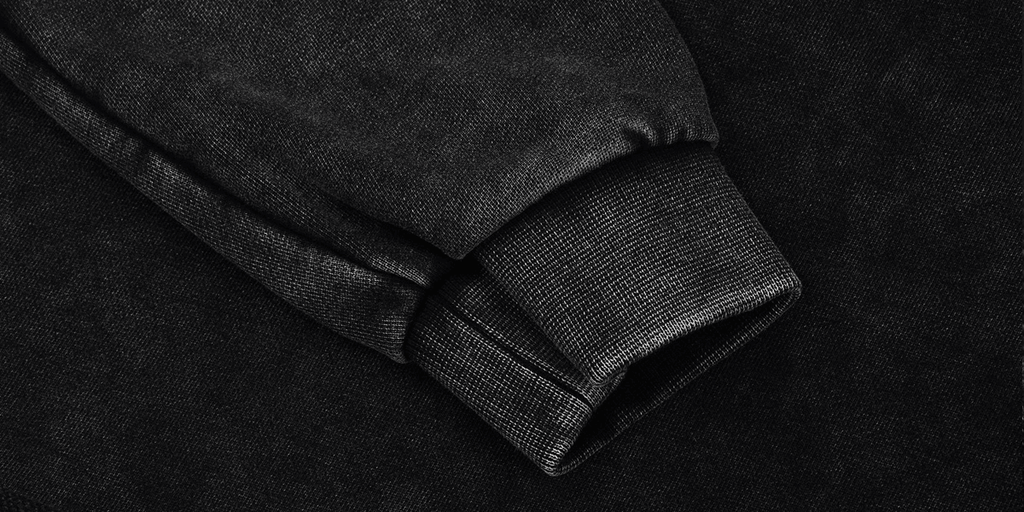 Washed Distressed Cropped Oversized Sweatshirt