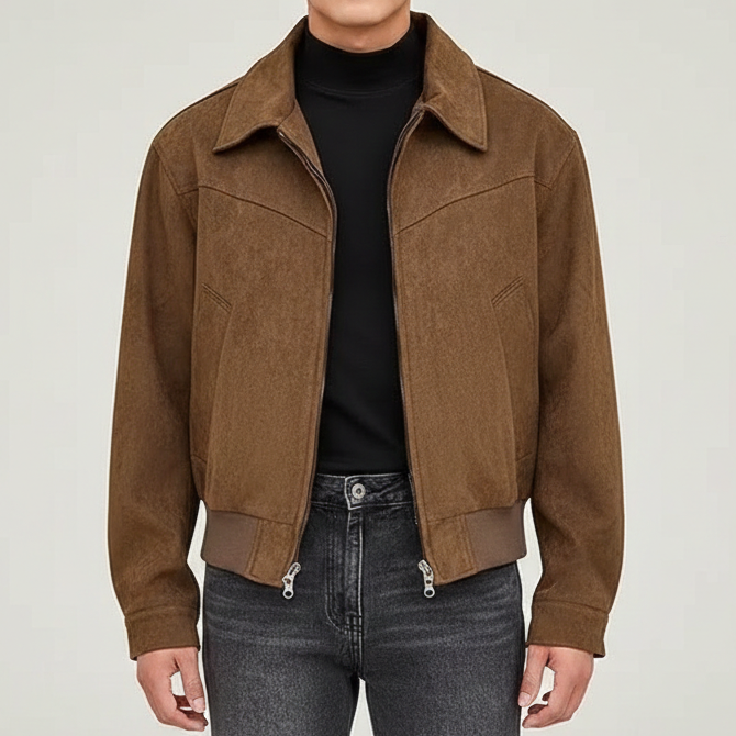 Retro American Style Zipper Jacket