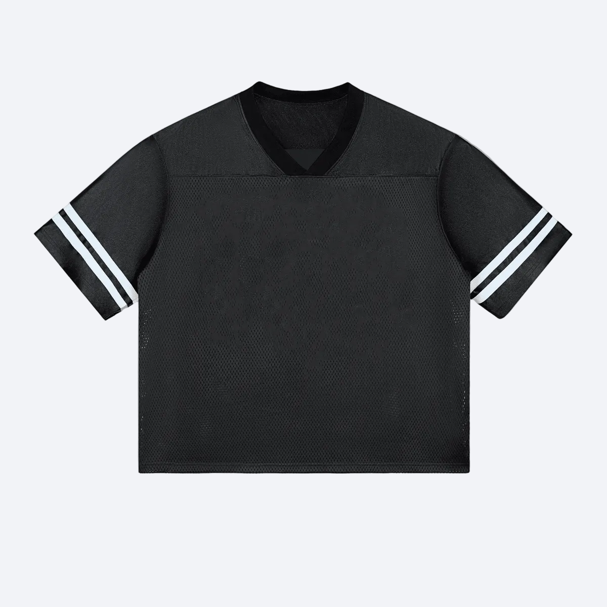 Unisex Vintage V-neck Cut-out Contrast Color T-shirt