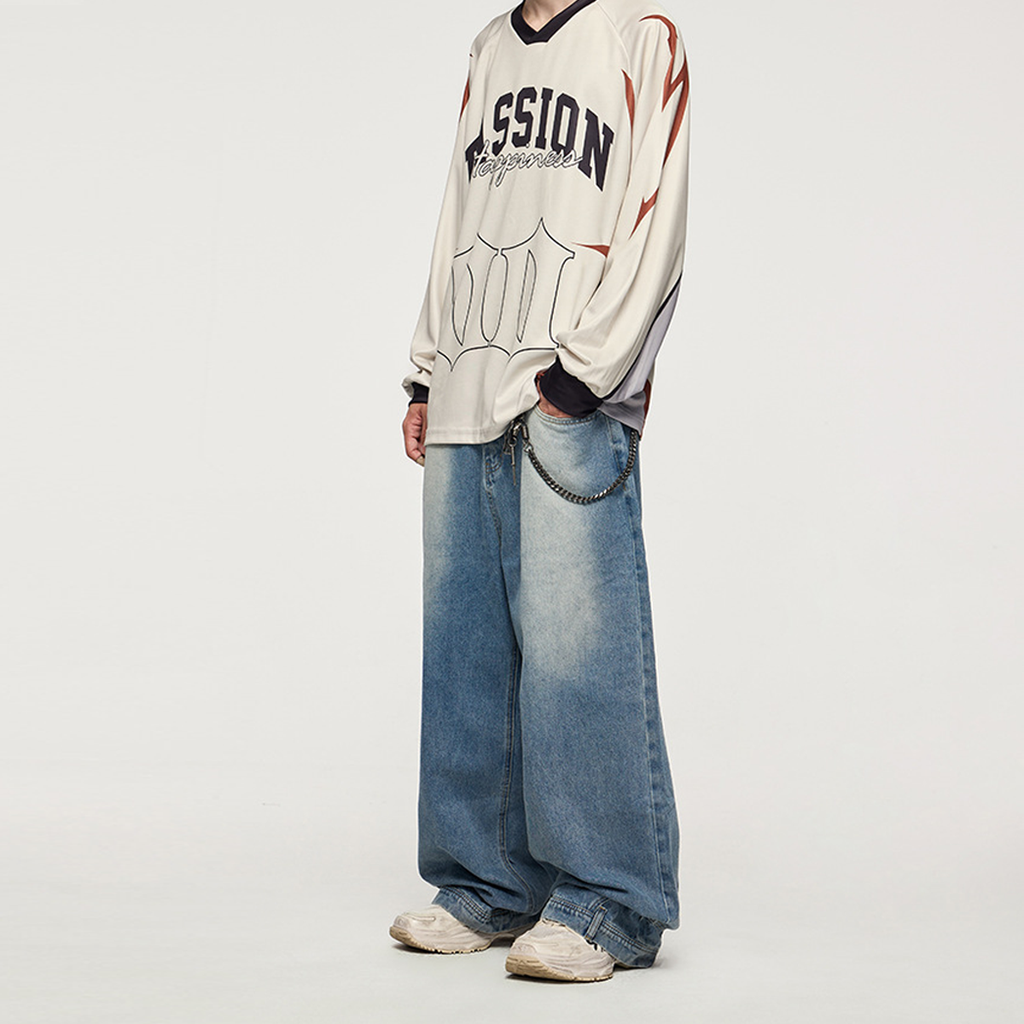 2024 Mirror Wide-leg Jeans