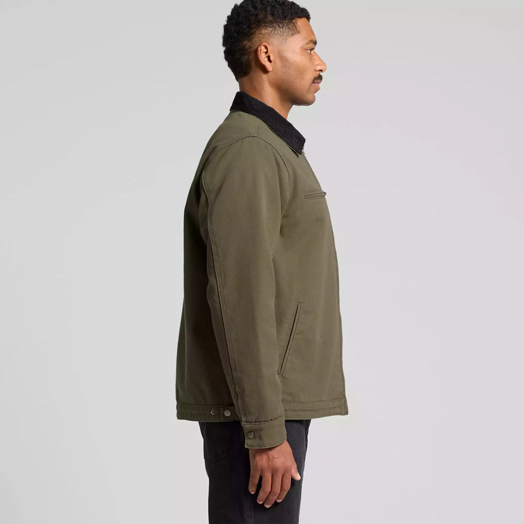 Canvas Cord Collar Jacket – Vintage Streetwear Style
