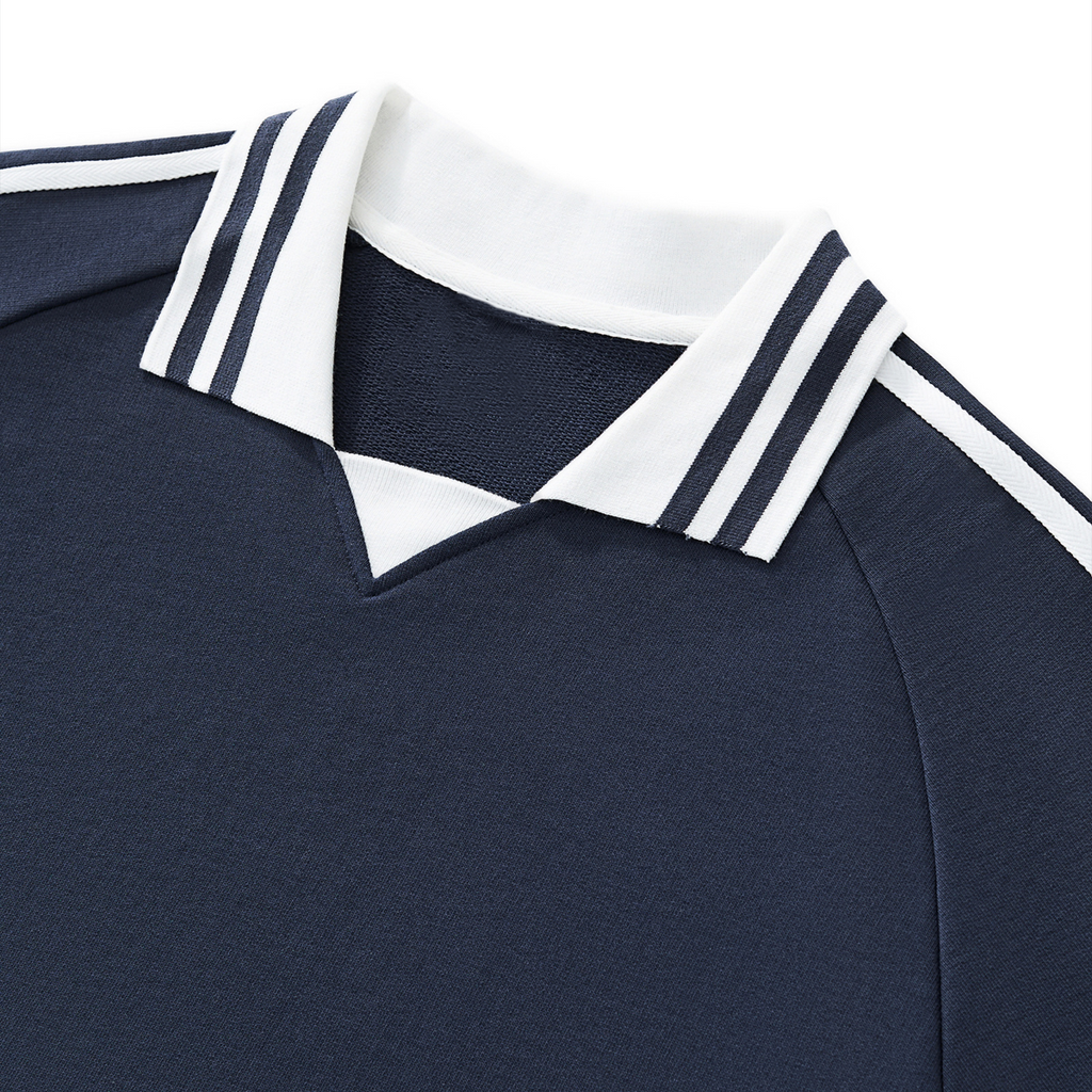 Unisex Contrast Collar Sweatshirt