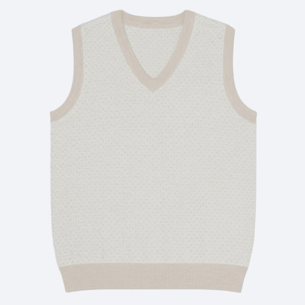 Knit V-neck vest
