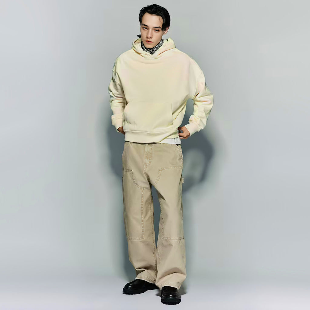 Unisex Cropped Drop Shoulder Heavyweight Oversized Hoodie