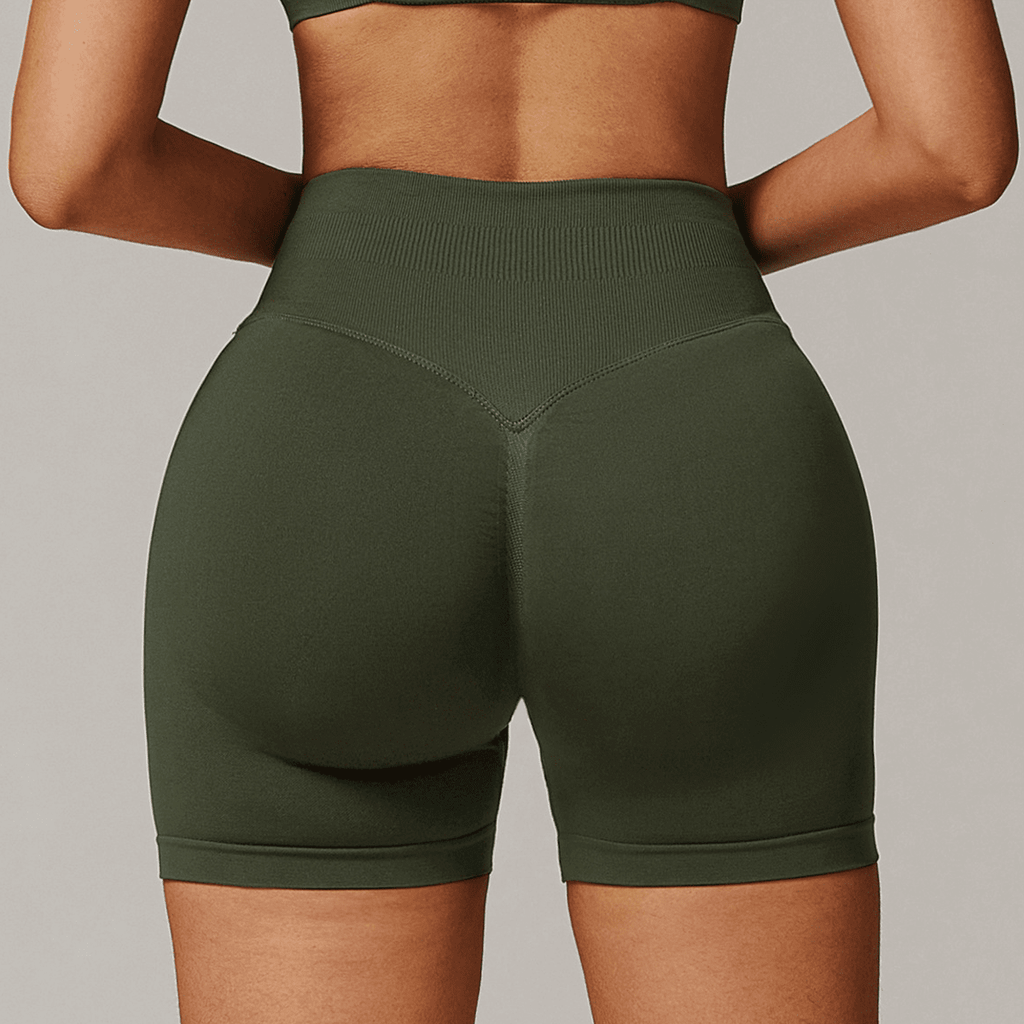 Seamless High-Waisted Yoga Shorts