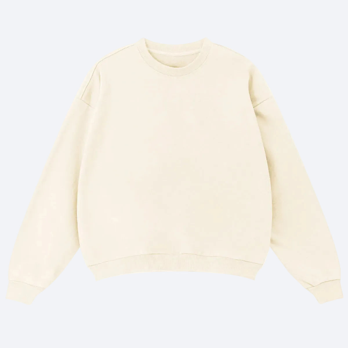 Beige sweatshirt on a white background