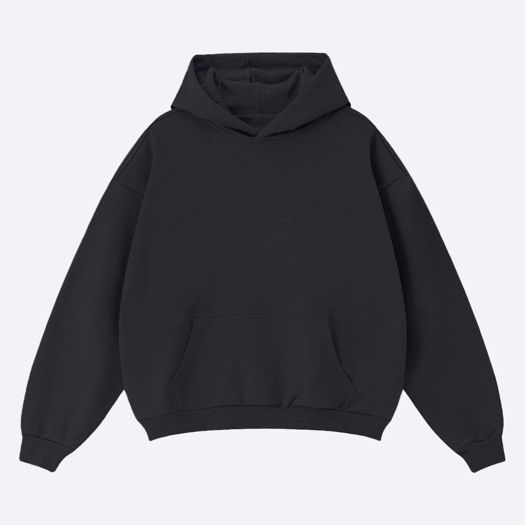 Unisex Cropped Drop Shoulder Heavyweight Oversized Hoodie