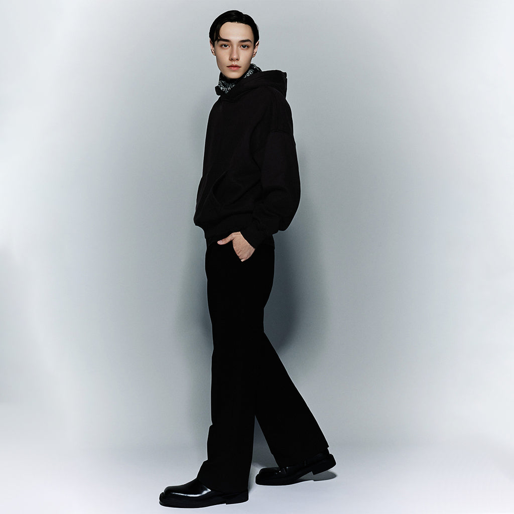 Unisex Cropped Drop Shoulder Heavyweight Oversized Hoodie