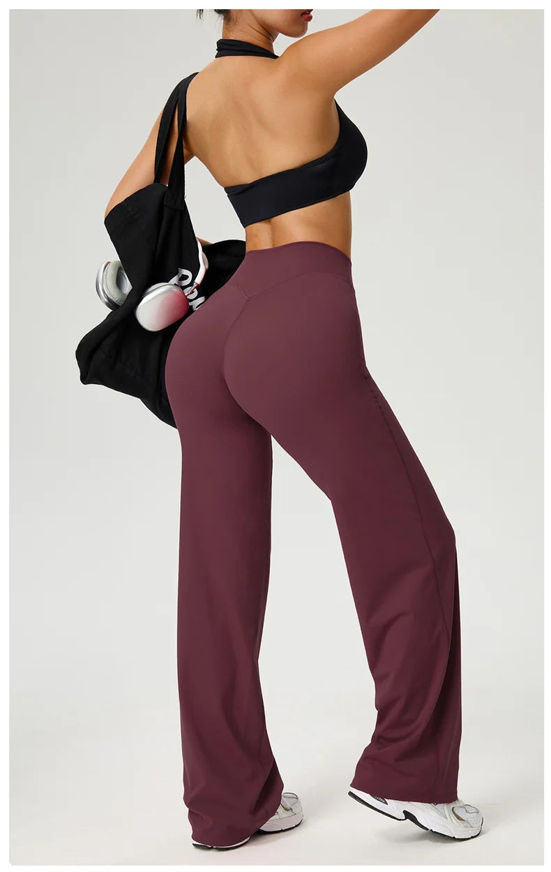 Women Wide Legs Yoga Leggings
