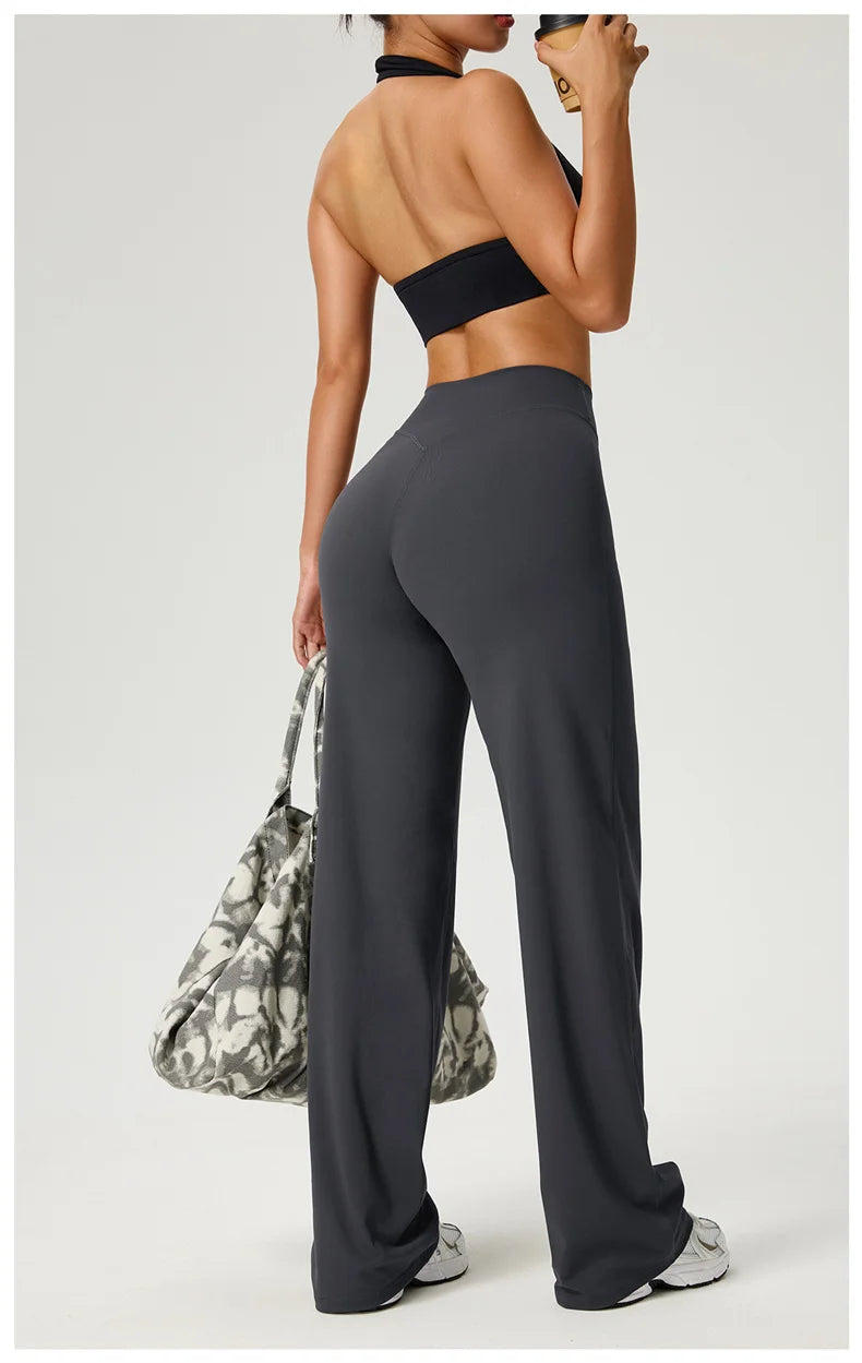 Women Wide Legs Yoga Leggings