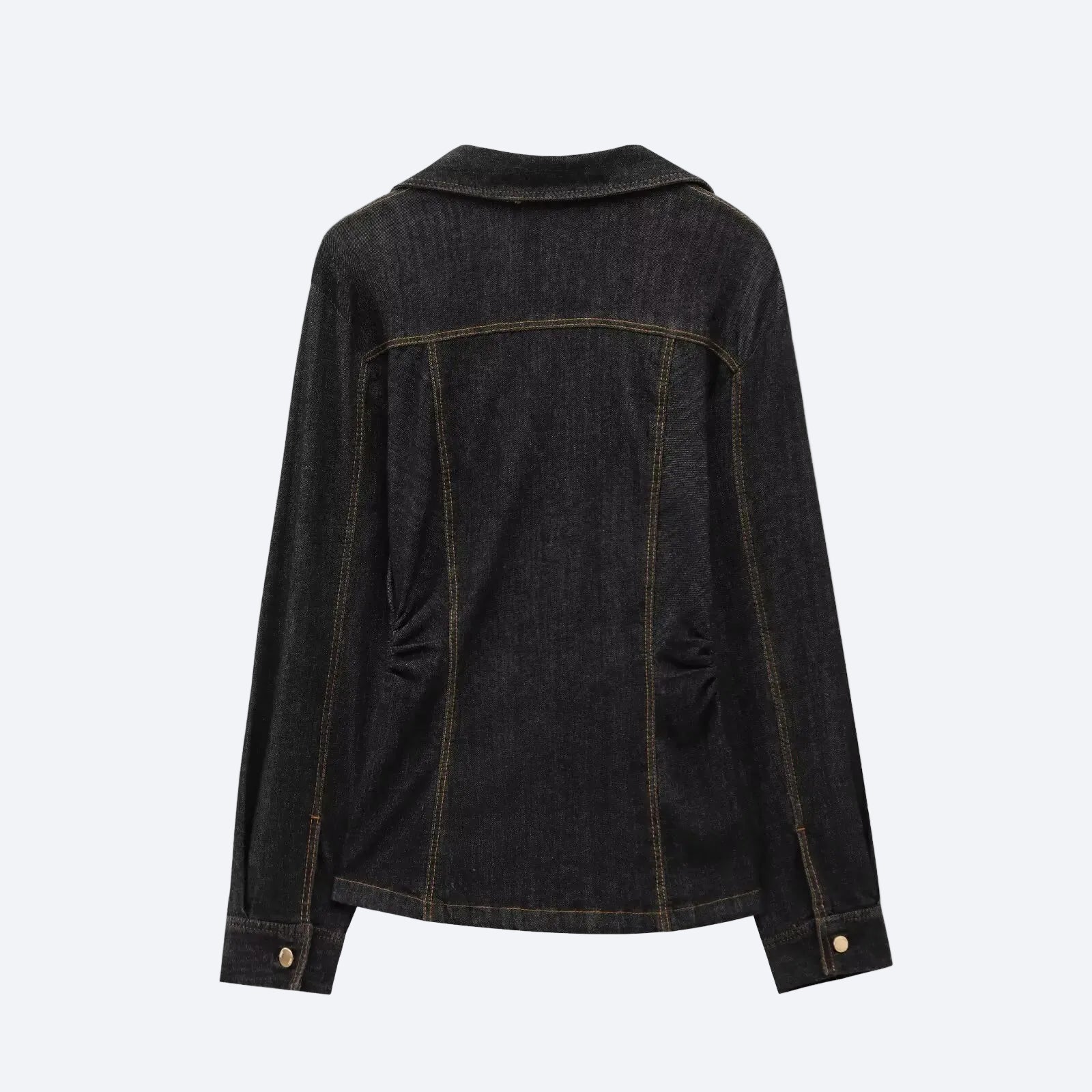 Women Black Denim Suit