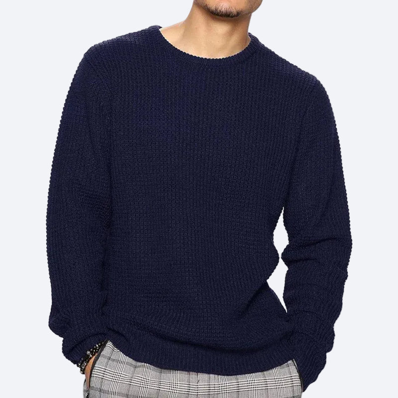 Men's Casual Round Neck Sweater