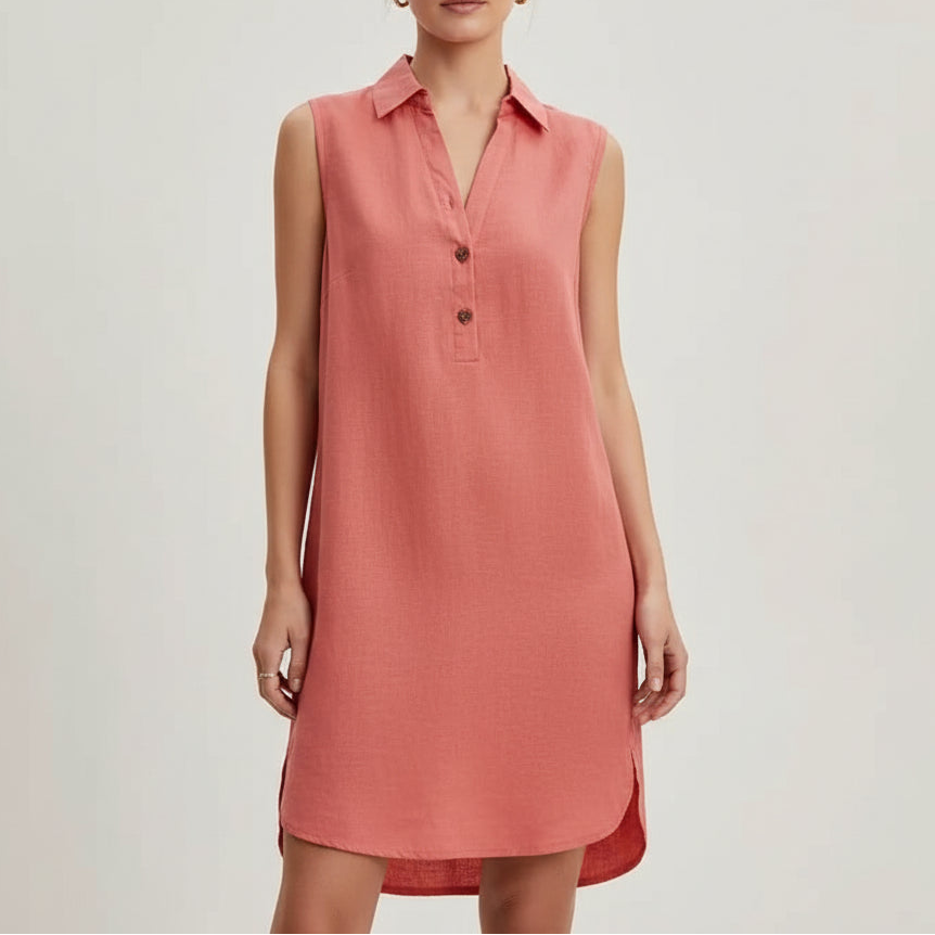 V-neck Sleeveless Dress