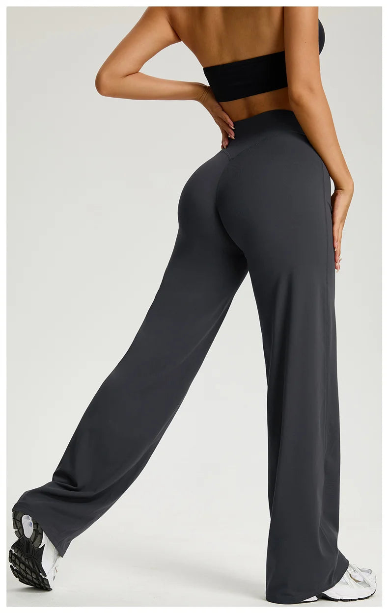 Women Wide Legs Yoga Leggings