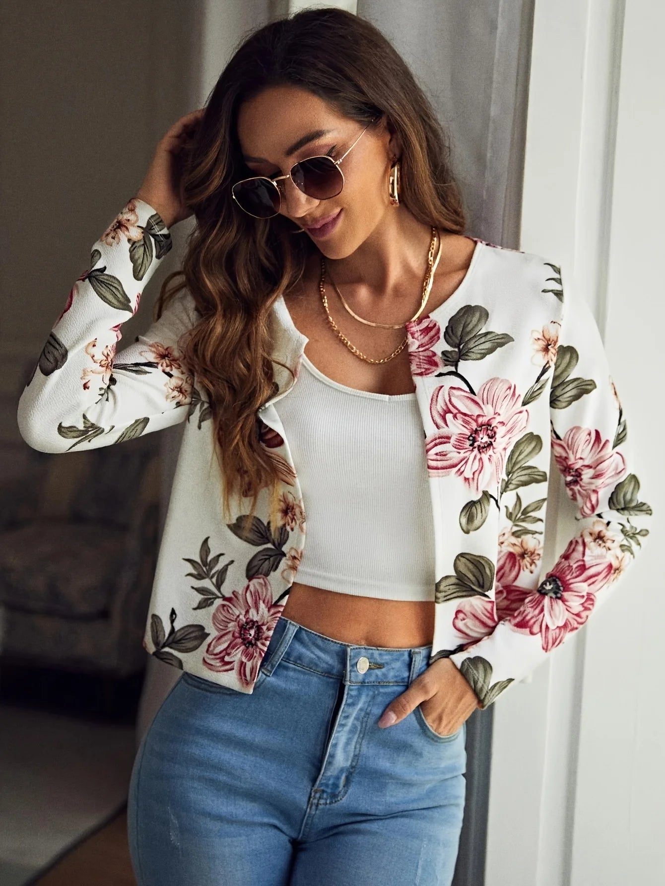 Women's Printed Blazer