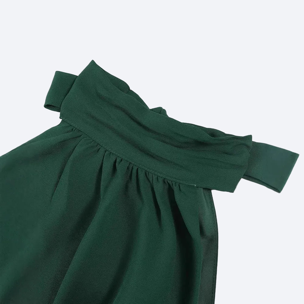 Women's sleeveless wide-leg jumpsuit