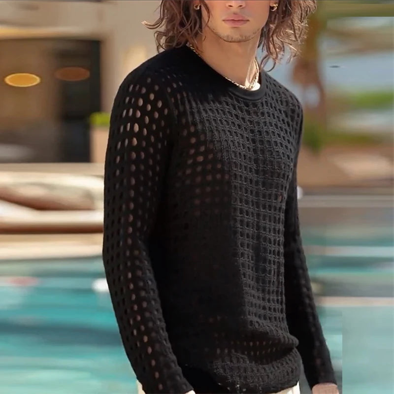 American Hollow Out Men T-shirt