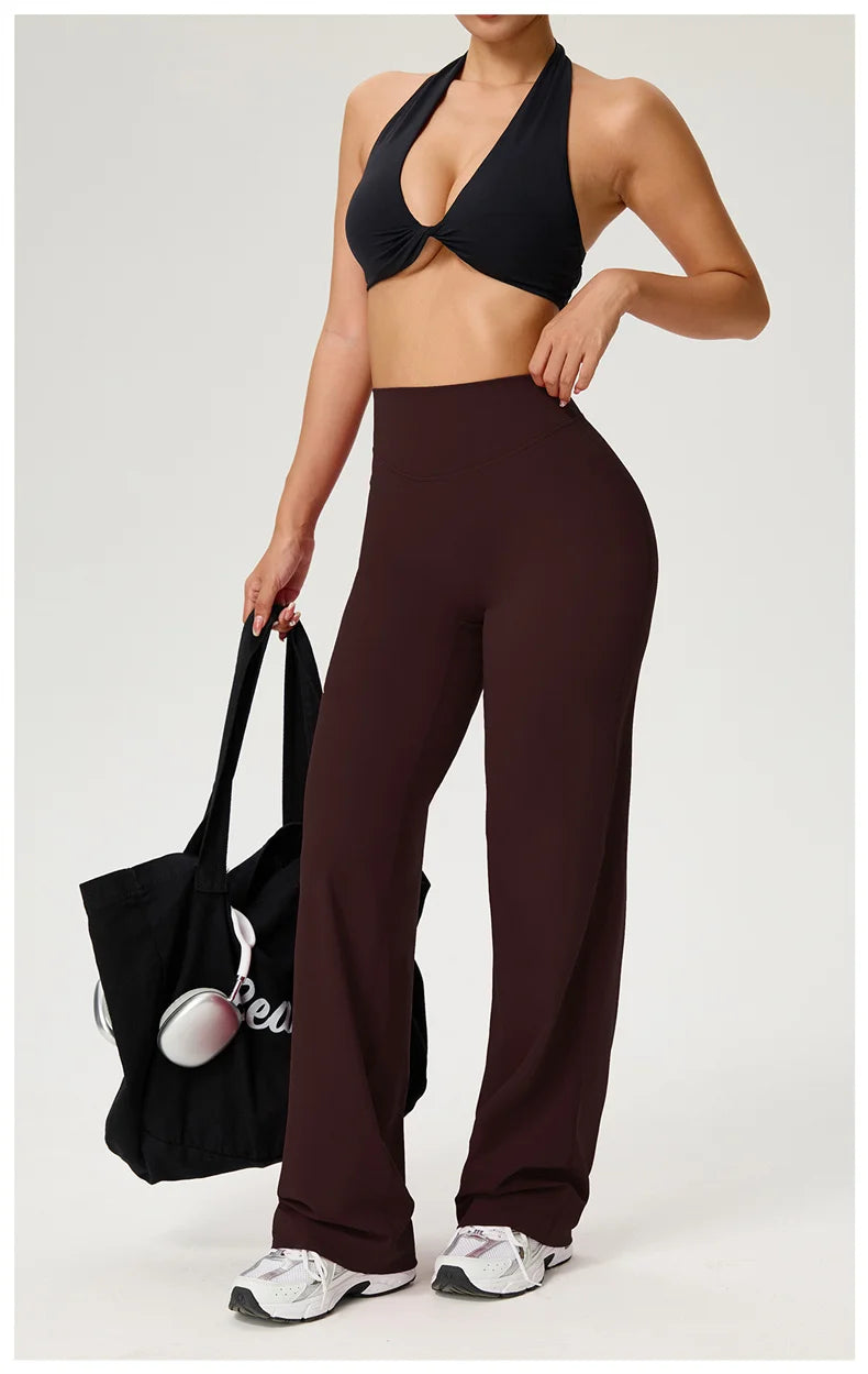 Women Wide Legs Yoga Leggings