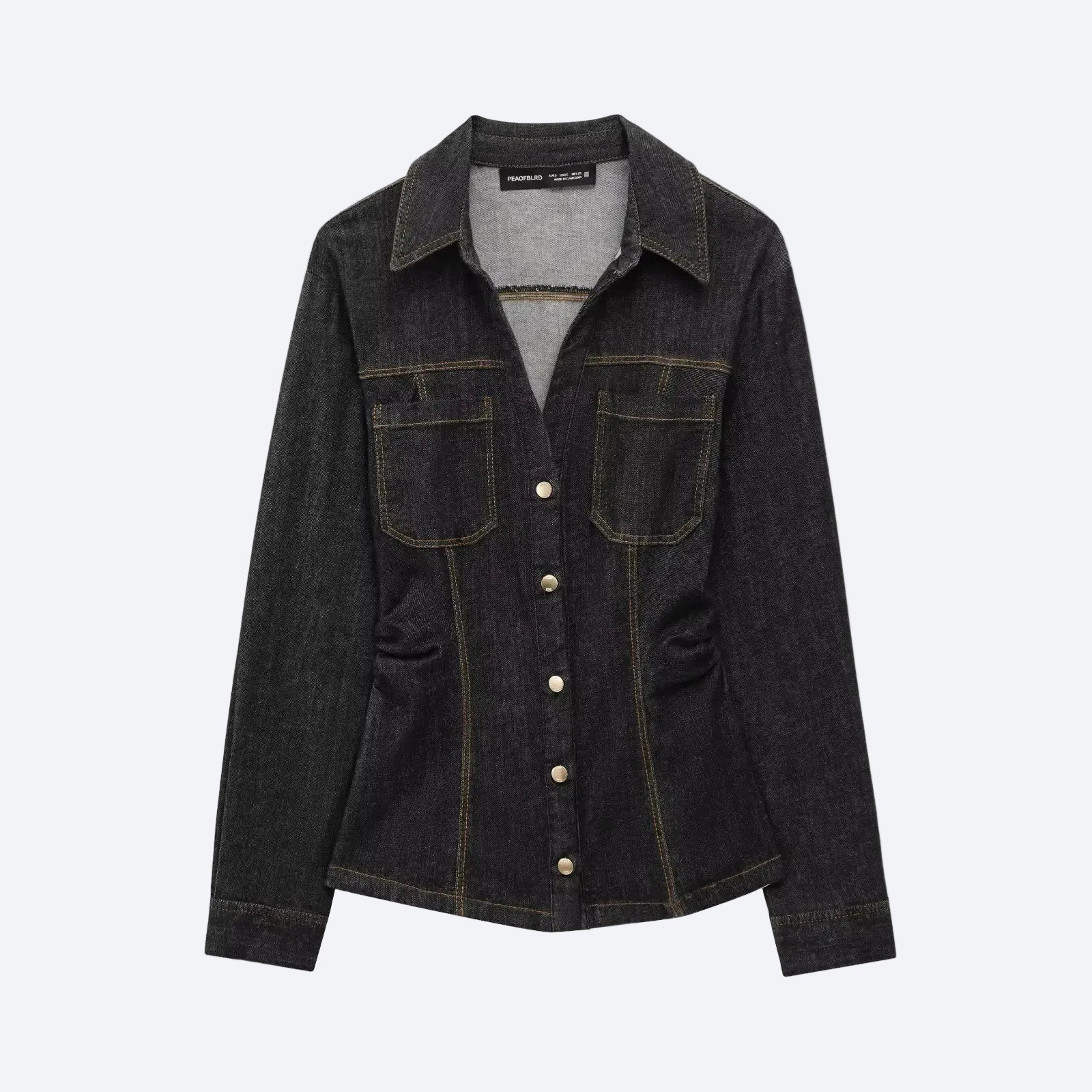 Women Black Denim Suit