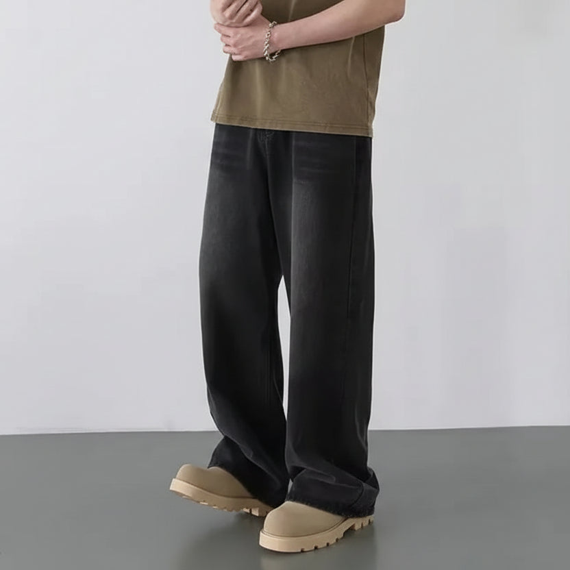 Men's Washed Casual Jeans