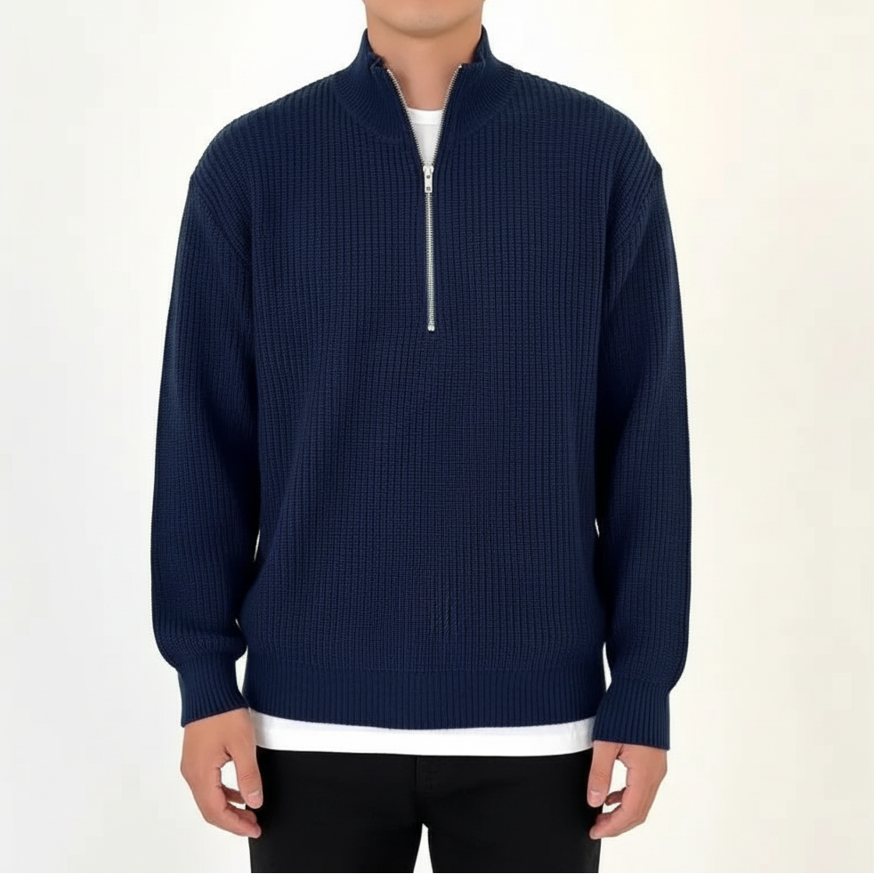 New Men's Half Zipper Autumn Winter Jacket