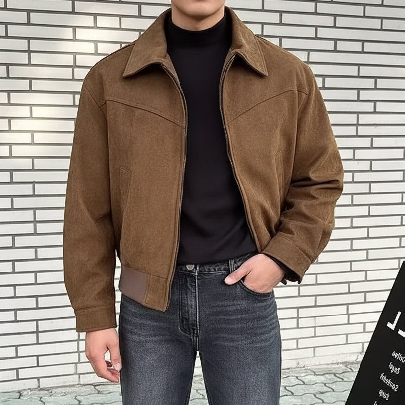 Retro American Style Zipper Jacket