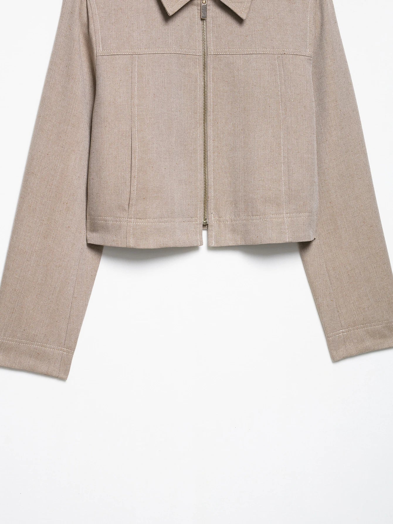Women Khaki Herringbone Suit