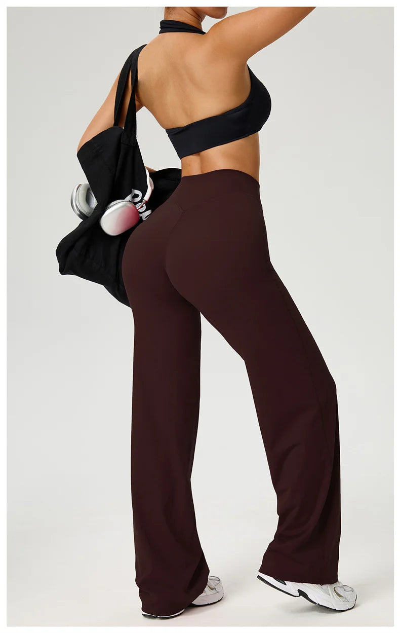 Women Wide Legs Yoga Leggings