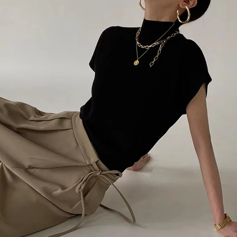 Women Knitted Turtleneck blouse