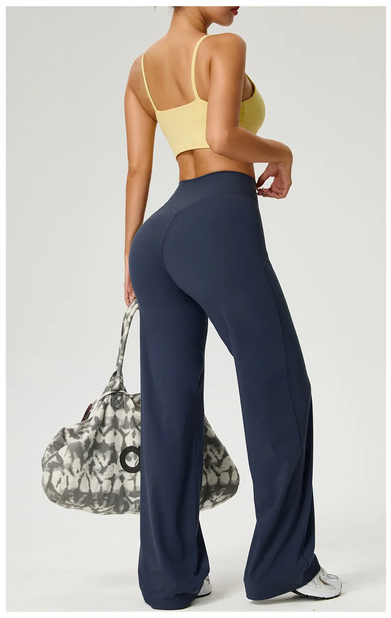 Women Wide Legs Yoga Leggings