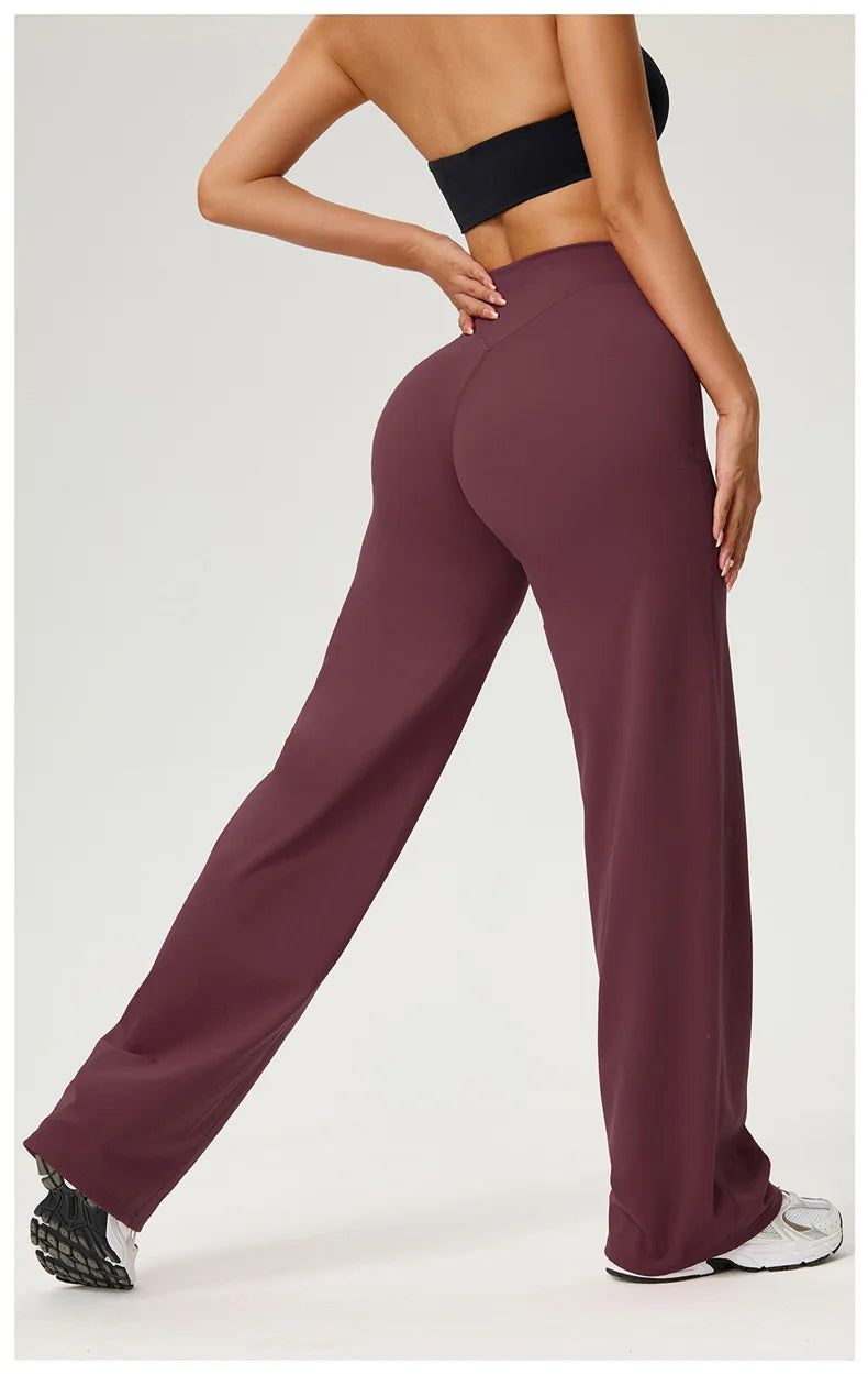 Women Wide Legs Yoga Leggings