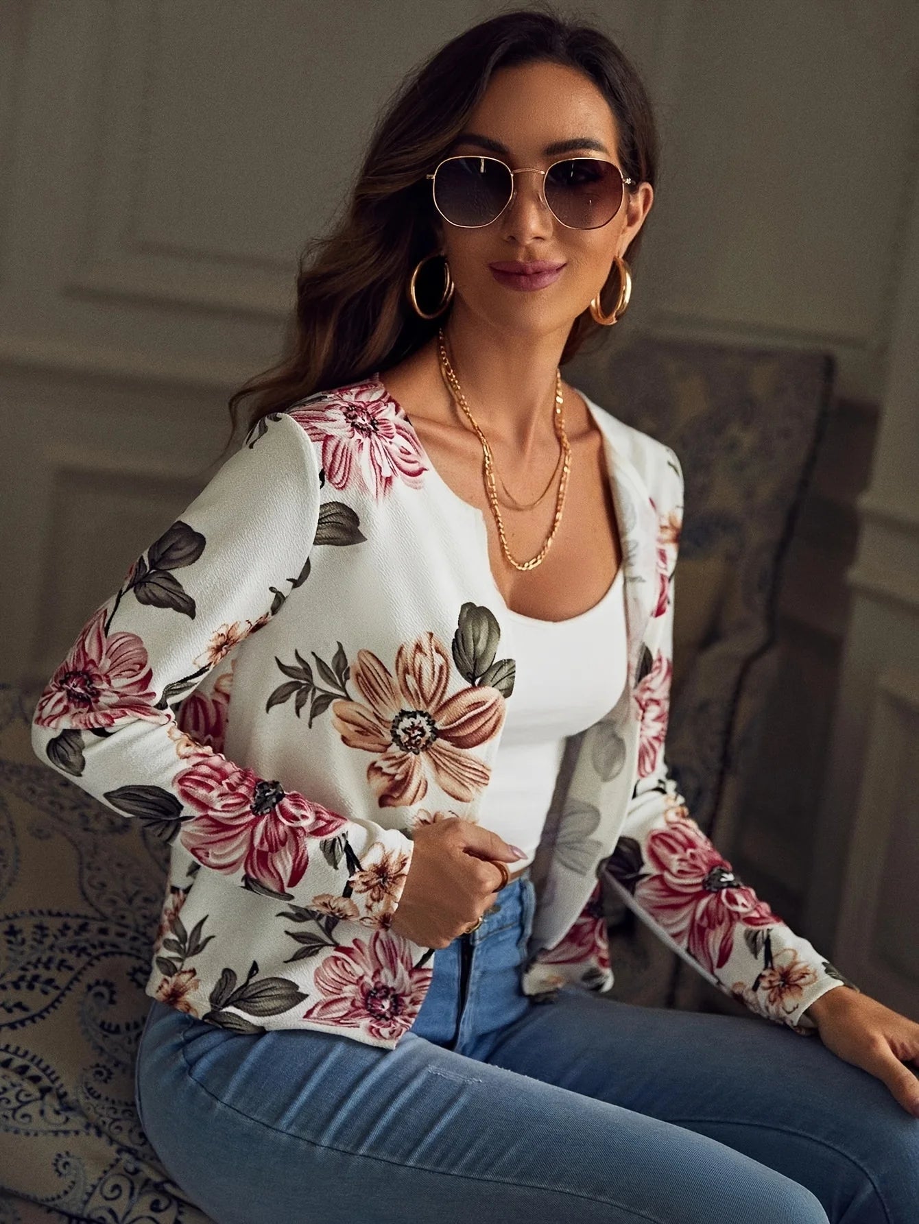 Women's Printed Blazer