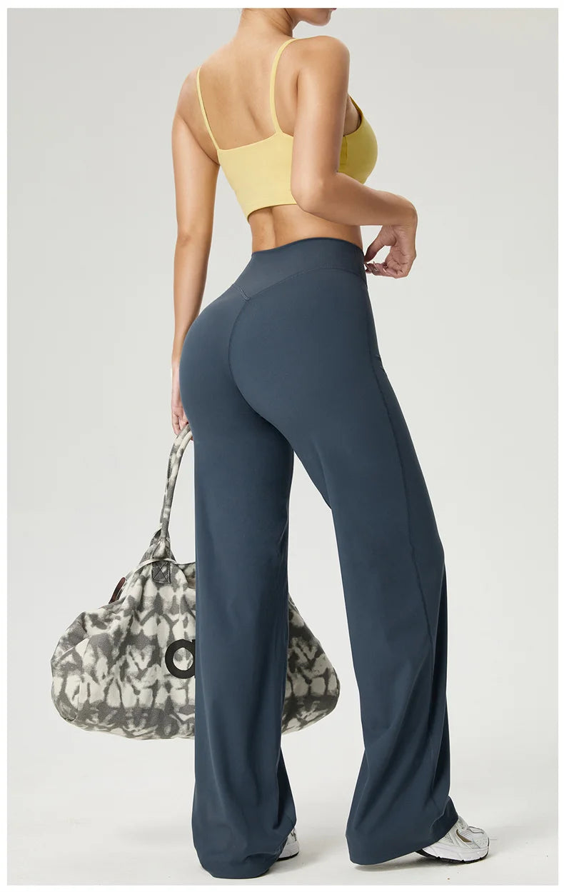 Women Wide Legs Yoga Leggings