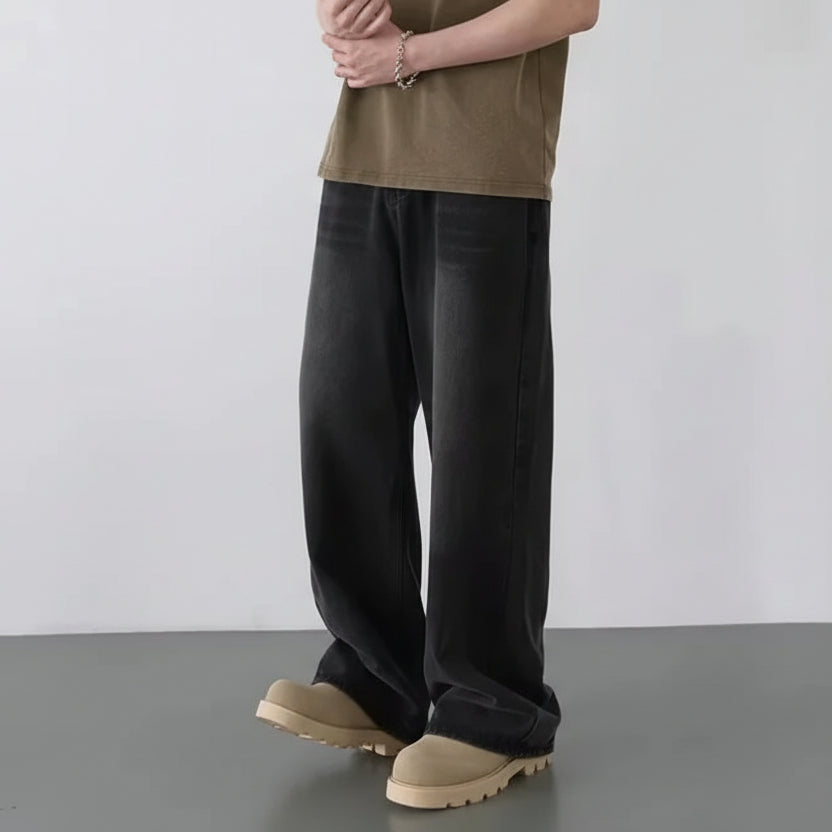 Men's Washed Casual Jeans