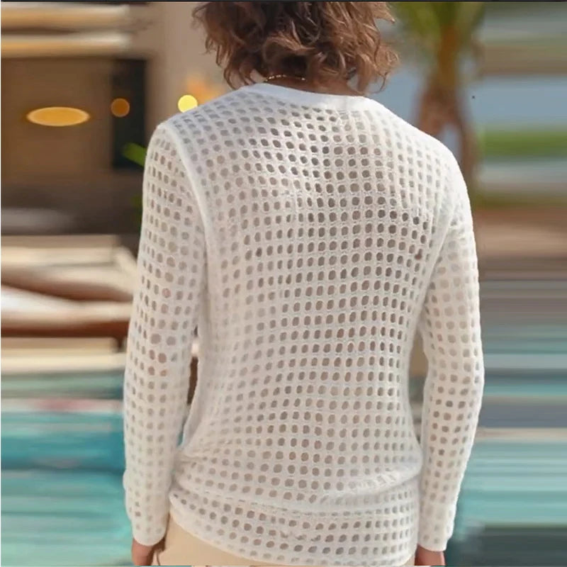 American Hollow Out Men T-shirt