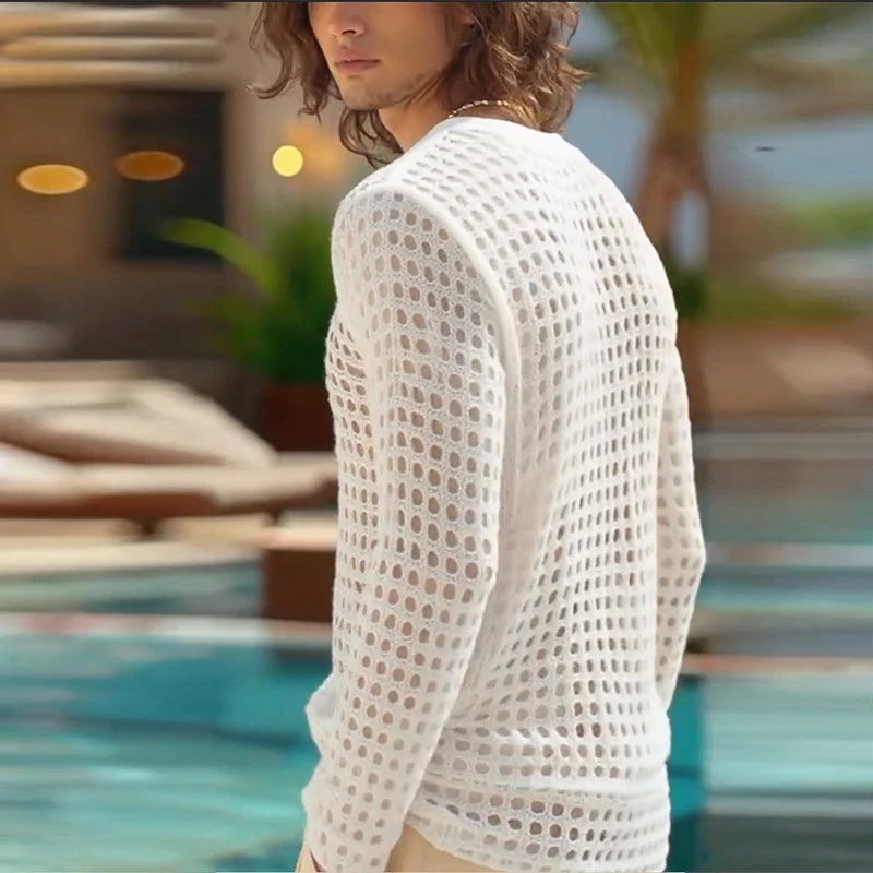 American Hollow Out Men T-shirt