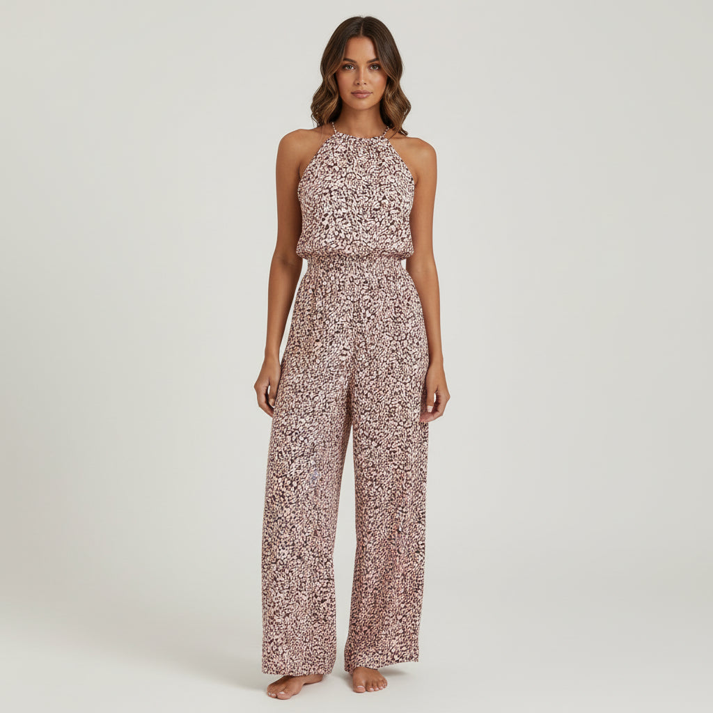 Women Gown with Back Split Jumpsuit