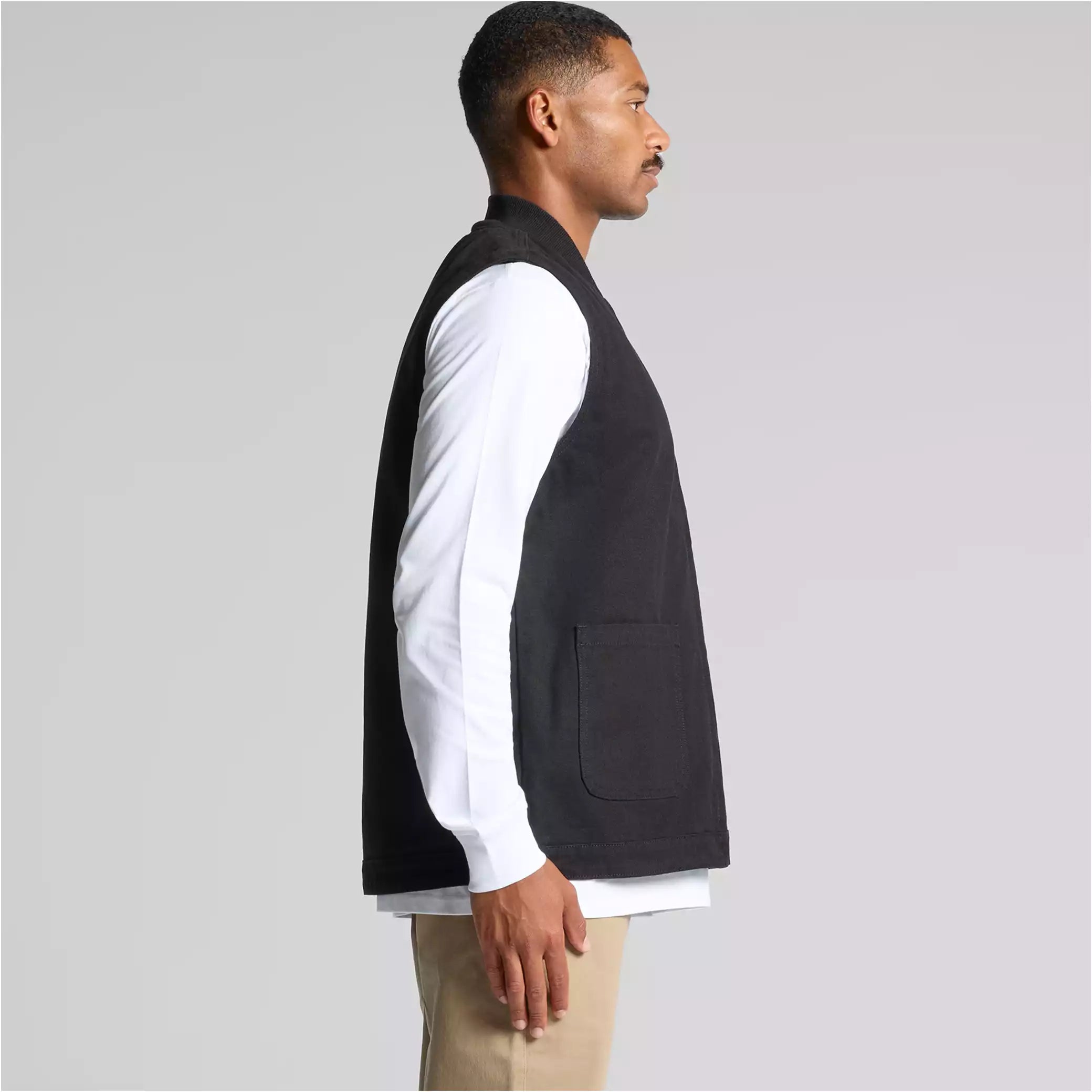 Canvas Heavy Vest – Durable Streetwear Outerwear