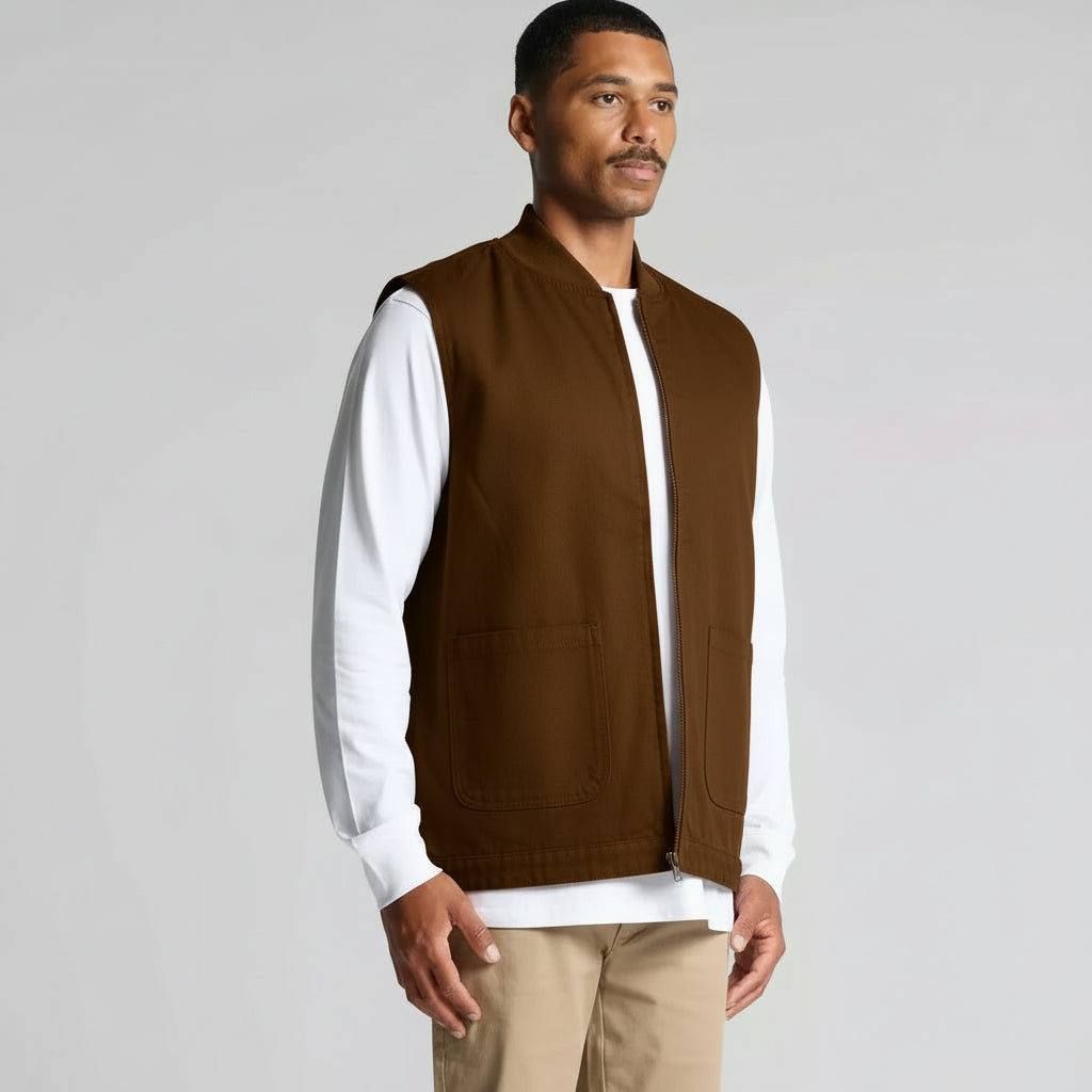 Canvas Heavy Vest – Durable Streetwear Outerwear
