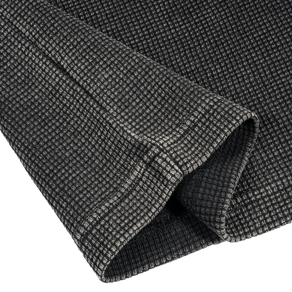 Waffle-Texture Washed Cropped Boxy T-Shirt(250GSM)