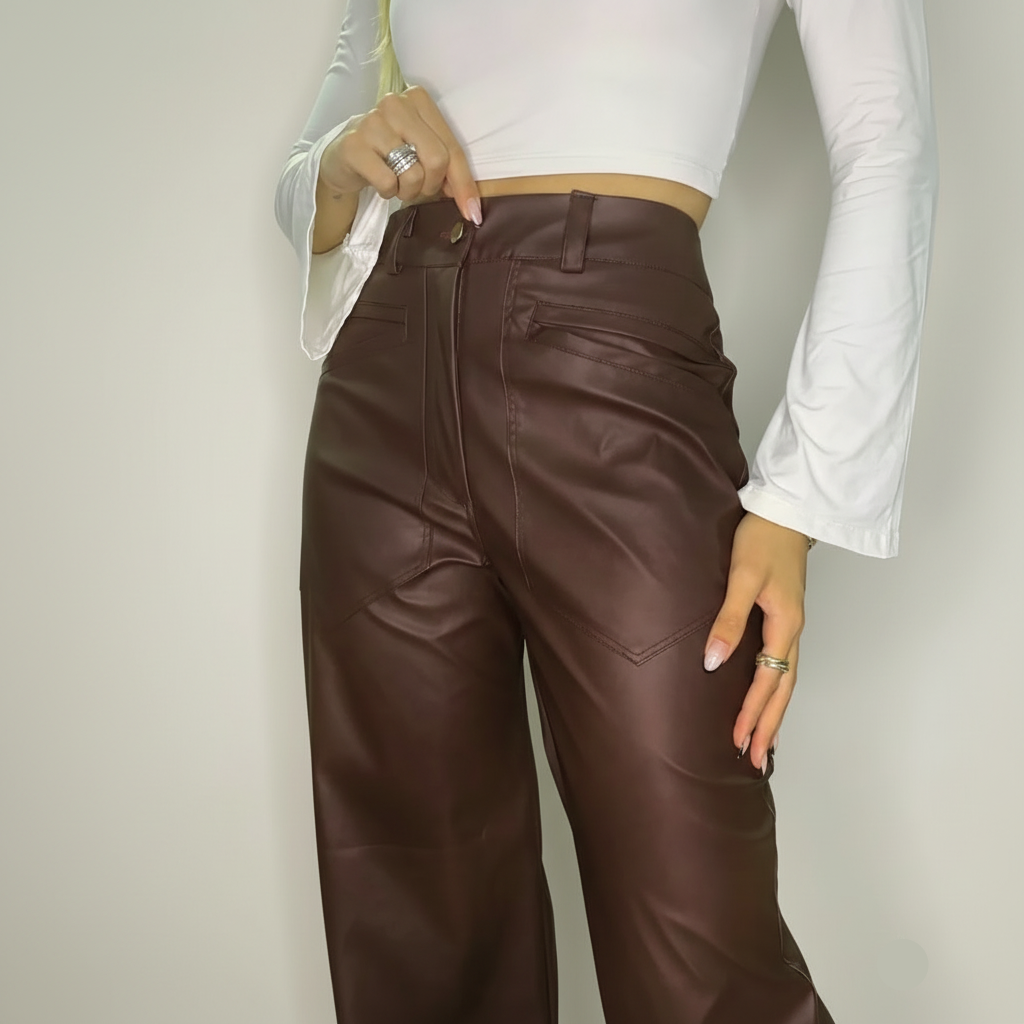 Women's leather pants