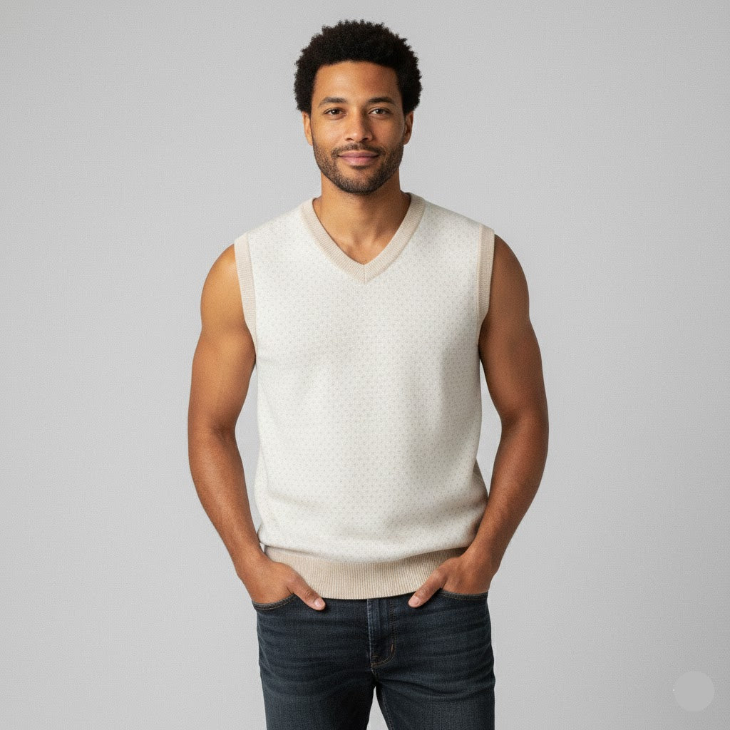 Knit V-neck vest